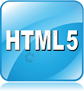 html5 图标数据代码按钮编码蓝色徽章网络正方形标签语言背景图片