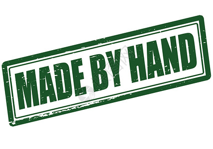 手工制成的手臂邮票挡板矩形橡皮绿色墨水爪子背景图片