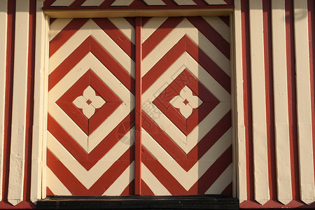 丹麦手工制作装饰木制门背景图片