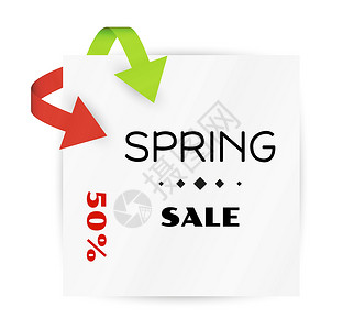 春季销售卡向量背景背景图片