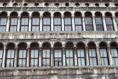 - 圣马克广场北侧的威尼斯Vecchie检察院背景图片