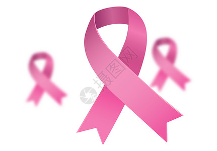 粉红乳腺癌认识丝带数字机构粉色插图女性健康计算机绘图背景图片