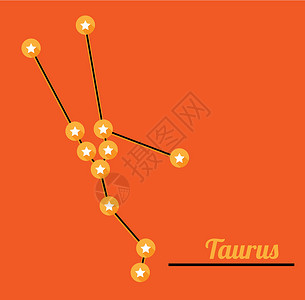 星座图鲁插图行星星系天文学八字宇宙星星装饰品科学十二生肖插画