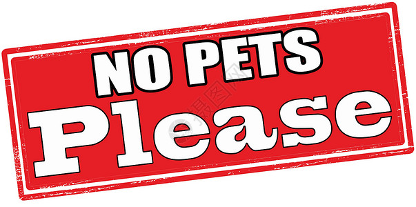 请不要养宠物橡皮矩形邮票红色墨水背景图片
