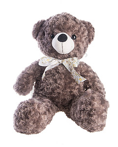 玩具 背景上的玩具熊 背景上的玩具熊娃娃棕色婴儿毛皮童年盒子白色乐趣礼物背景图片