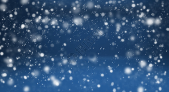 冬季蓝色背景和积雪背景图片