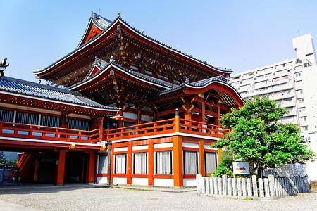 和平女神Osu Kannon 日本名古屋历史吸引力文化观音宗教上帝建筑学寺庙日光智慧背景