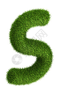 绿色字母S天然草S花园生长案件草地绿色植物地球植物字体行星首都背景