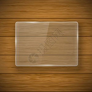 木板上墙素材玻璃框架和木质木头栅栏木板木材墙纸木匠松树镶板建筑材料插画