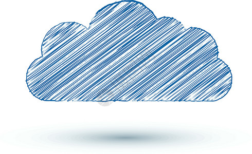 矢量装置工具托管绘画艺术涂鸦白色创造力云计算天气技术背景图片