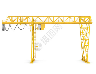 黄河桥起重机工业框架重量控制高度光束高架力量柱子出租车背景图片