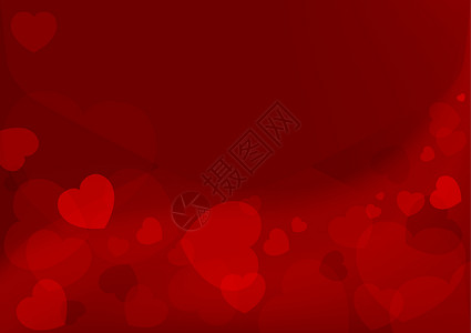 情人节的背景背景红心红色插图信封心形背景图片