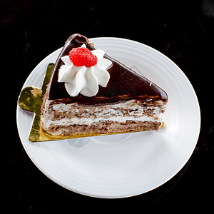 巧克力蛋糕可可咖啡杯白色甜点食物盘子背景图片