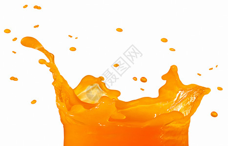 橙汁飞溅橙汁喷洒飞溅漩涡玻璃水果生活美食热带液体海浪果汁背景