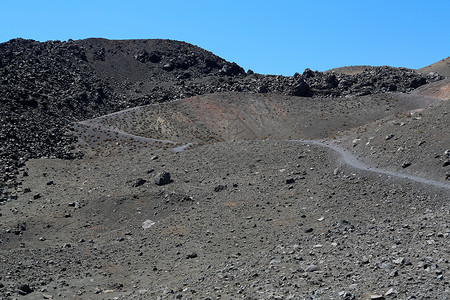 圣山地火山地质学假期挖掘石头陨石旅游灾难火山口小路旅行背景图片