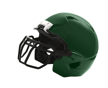 绿色足球白面的黑头盔背景图片