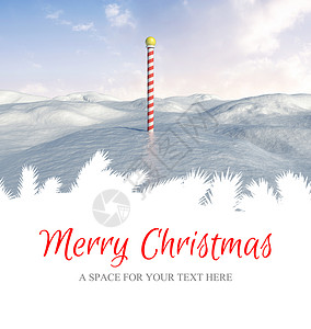圣诞快乐贺词环境风景红色白色贺卡问候语枞树计算机边界绘图背景图片