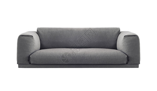 现代沙发设计师家具长椅白色客厅背景图片