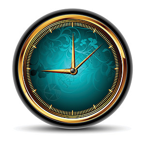 时钟时间装饰品手表小时石英圆圈插图数字办公室背景图片