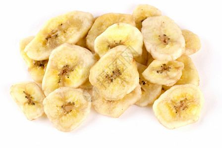 干燥香蕉黄色水果食物背景图片