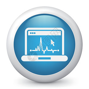 专家图计算机屏幕上EKG图表心脏专家网络指针营销网站金融统计医疗设计图片