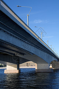 桥技术工业构造地标建造工程天空网格背景图片