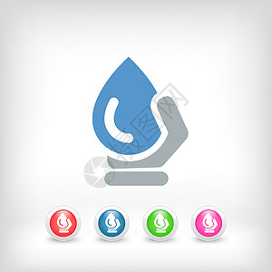 水滴保健液体生态活力插图按钮蓝色气候雨滴公司高清图片