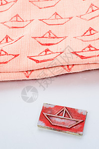织布印刷雕刻手工红色橙色棉布粉色工艺打印爱好邮票背景图片