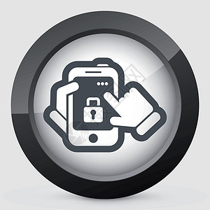 个人资料图标智能手机图标 安全锁技术插图代码资料软件屏幕药片网络锁定受保护设计图片