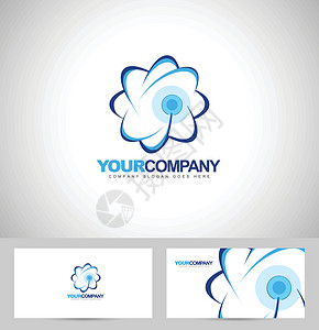 云号概念品牌商业标识插图卡片创造力公司推广背景图片