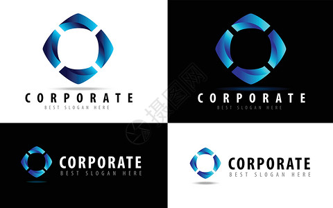 公司企业业务徽标商业品牌推广插图标识卡片创造力背景图片