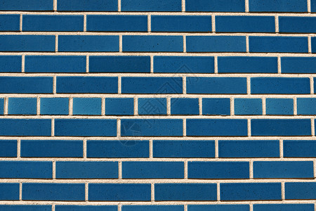 蓝瓷砖墙背景图片