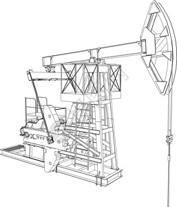 油泵插孔 3d的矢量投影油桶油钱油井石油钻机阀门工程生产插图原油背景图片