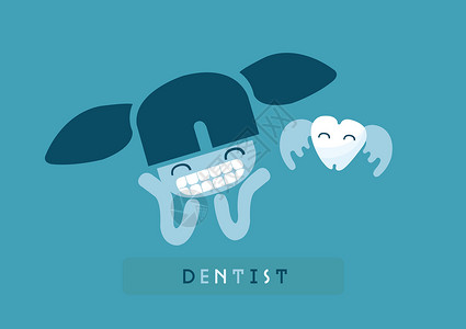 美丽的笑容婴儿牙科图标健康矢量设计想法艺术概念牙刷背景图片