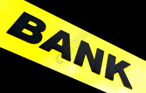 银行签字兴趣黑色黄色银行业对角线信用条纹背景图片