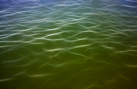 海插图绿色黑色绘画海浪蓝色色调阴影射线背景图片