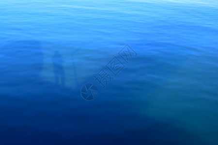 海洋的反射阴影码头色调背景图片
