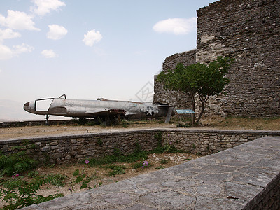 飞机历史废墟纪念碑防御工事旅行城堡旅游建筑学墙壁高清图片