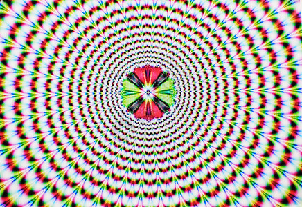 立体圆圈数字抽象图像红色绿色万花筒创造力黄色旋转插图运动催眠行动背景