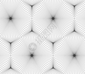 灰色线性连续条纹六边形背景图片
