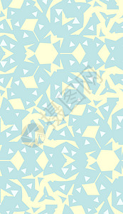 蓝色万花筒模式包装剪贴三角形墙纸插图背景图片