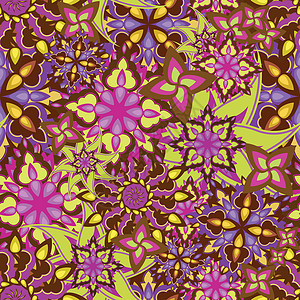 无缝纹理墙纸窗帘丝绸布料插图边界财富紫色织物奢华背景图片