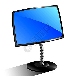 监视器办公室商业电视标签屏幕展示电脑网络推介会插图背景图片
