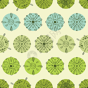 淡绿色竖条纹矢量抽象绿色绿点条纹无缝模式反形插画