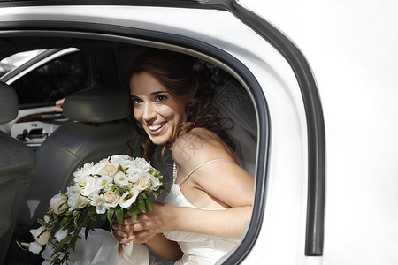 美丽的新娘女孩眼睛生活选手女士婚礼白色已婚微笑背景图片