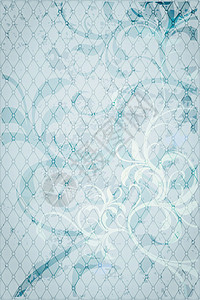 抽象背景蓝色叶子纺织品墙纸丝绸曲线网格风格装饰插图背景图片
