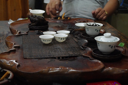 中国茶叶制造背景图片
