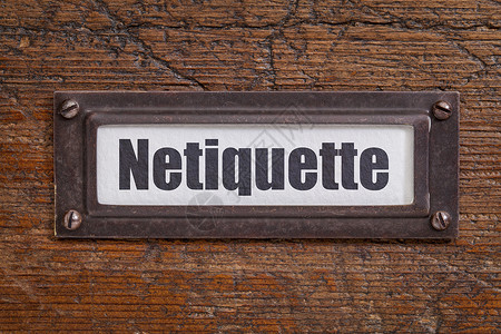 Netiqunte(内部礼仪)标签背景图片