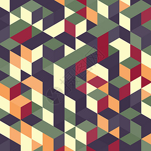 抽象的几何三维背景多彩团体建筑学推介会标题立方体盒子商业打印墙纸矩阵背景图片