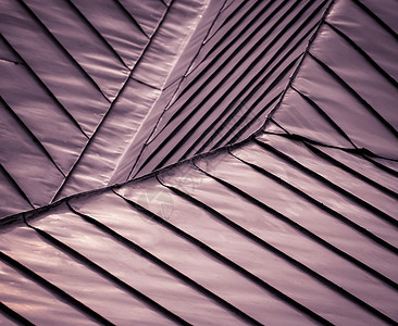 紫钢屋顶紫色屋顶建筑高清图片